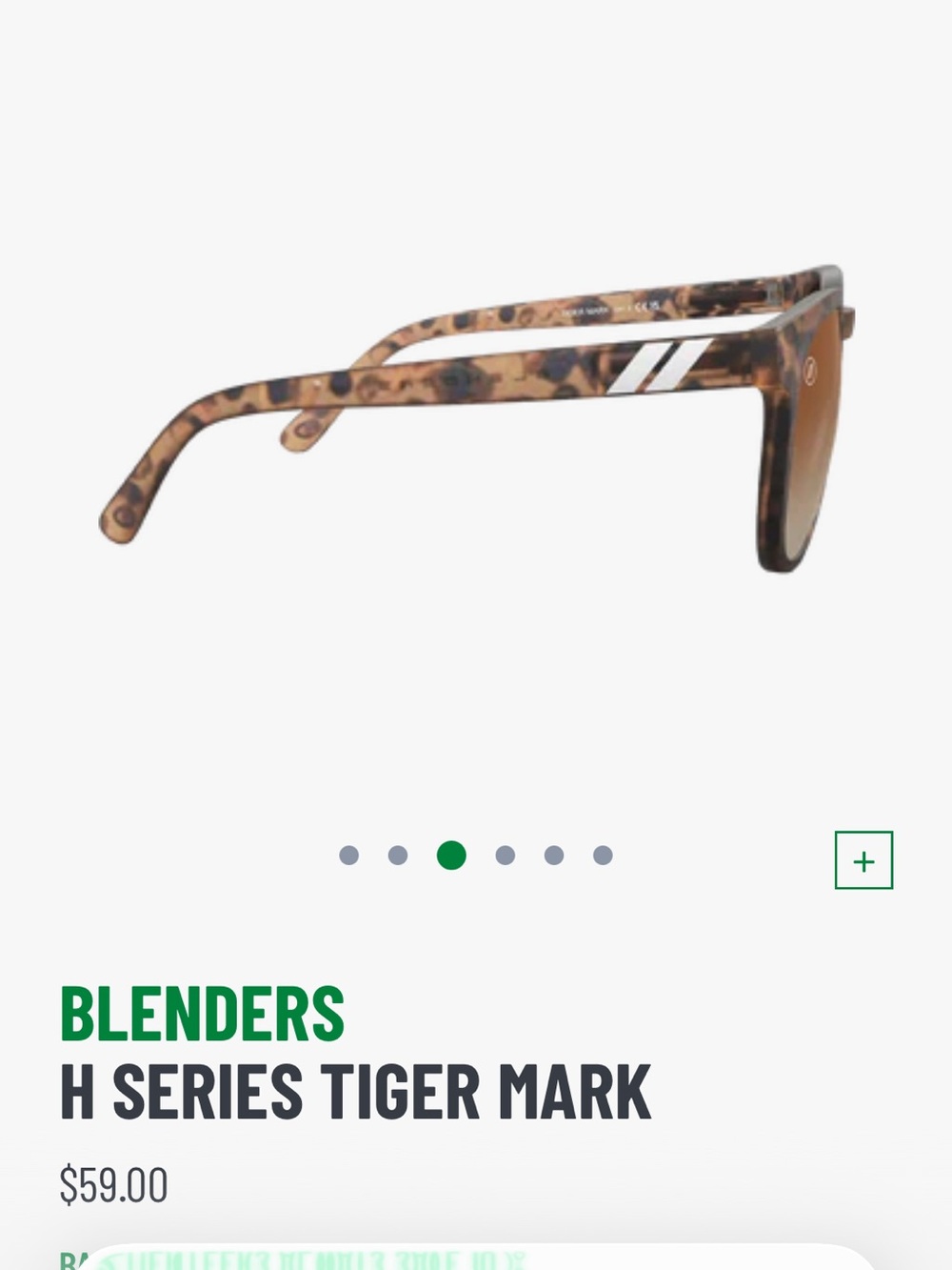 BLENDERS EYEWEAR H Series Tiger Mark Sunglasses — Brown Tortoise - Picture 2 of 6